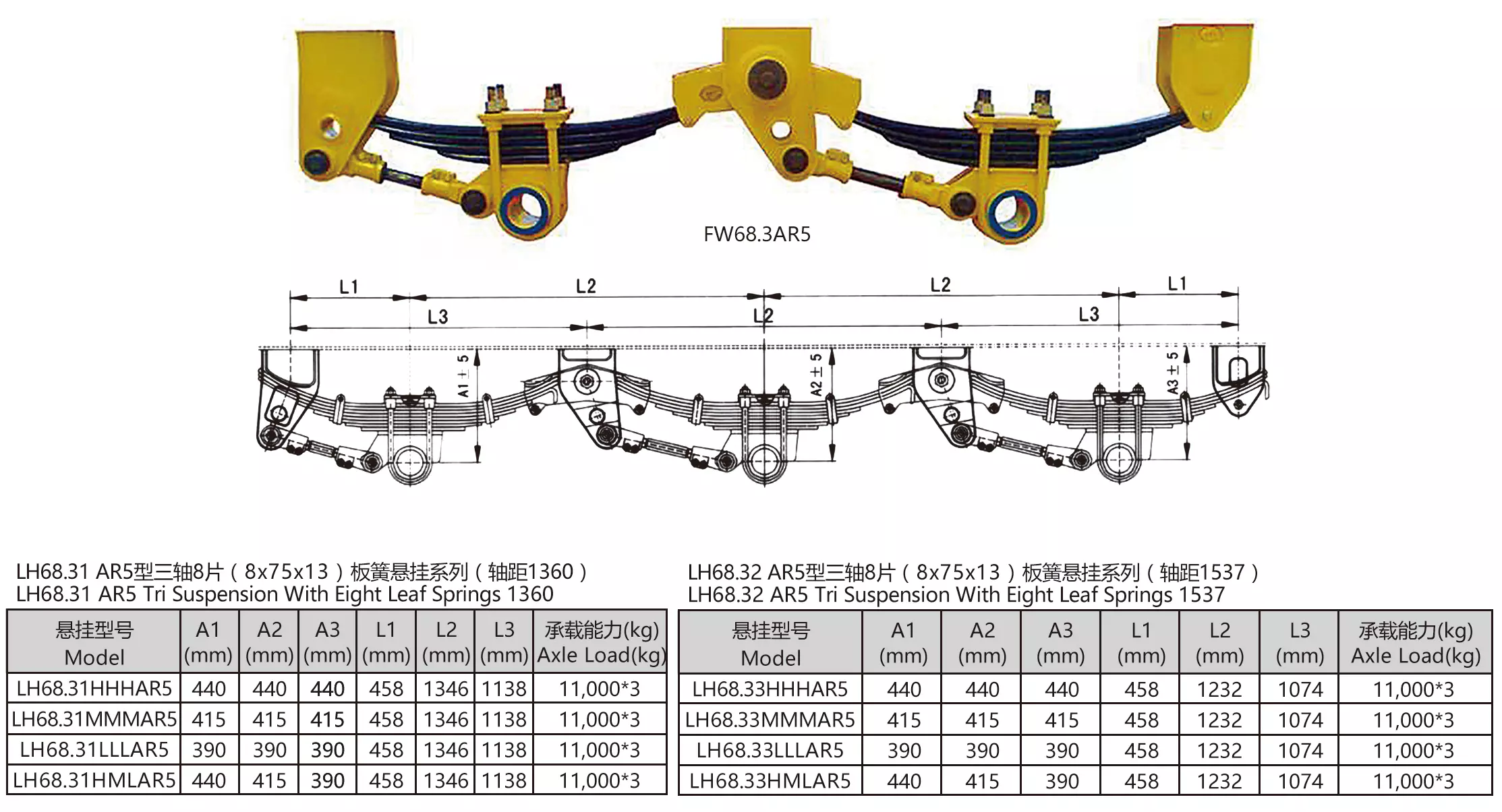 Light duty suspension