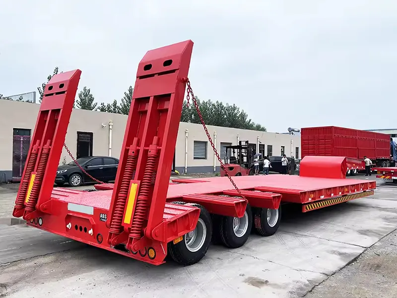 80T Removable Gooseneck Lowboy Trailer