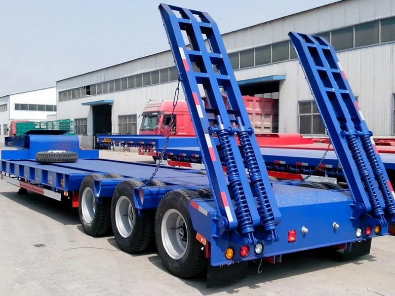 Hydraulic Extendable Gooseneck detachable Drop Deck Trailer