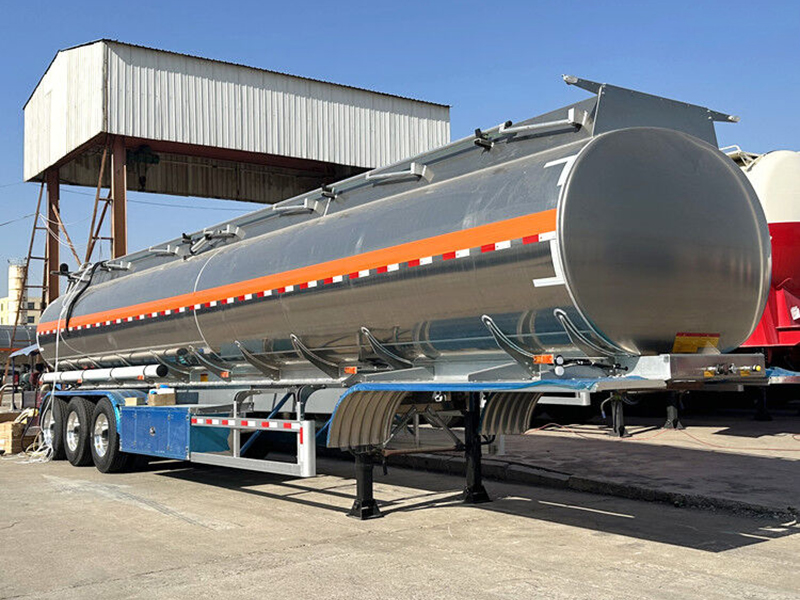 38000 L Aluminum Tanker Semi Trailer